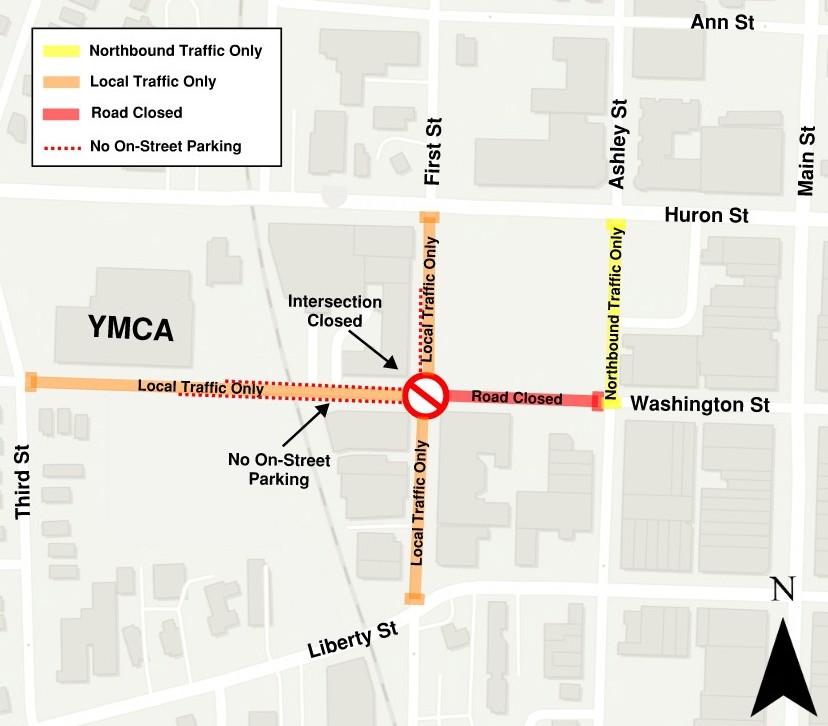 Traffic restrictions in effect February 12-19, 2026. 