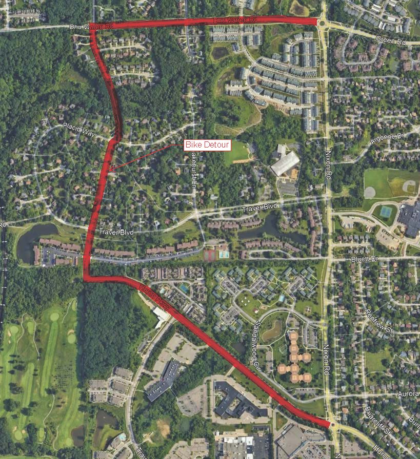 Bike Detour Map