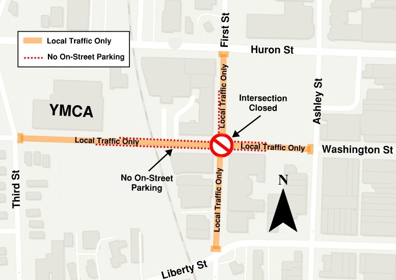 Traffic restrictions in effect February 20, 2026
