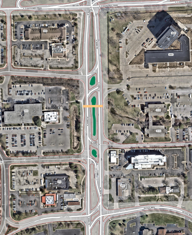 South State Street Median Improvements Project Extent