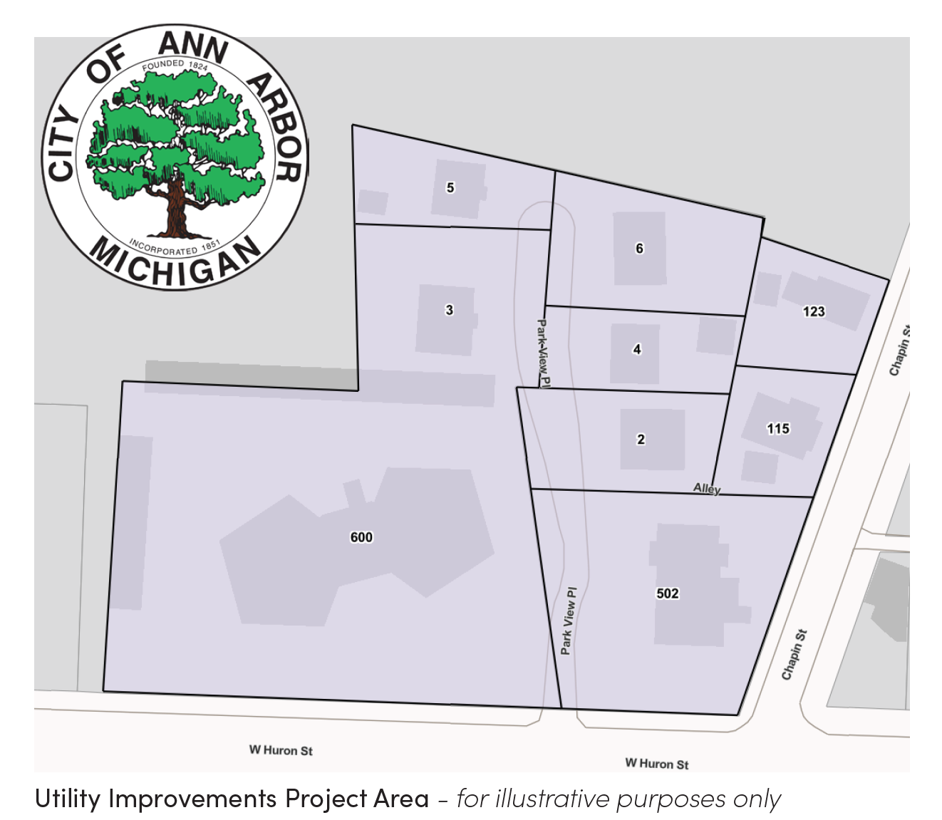 ​Park View Place improvements extent