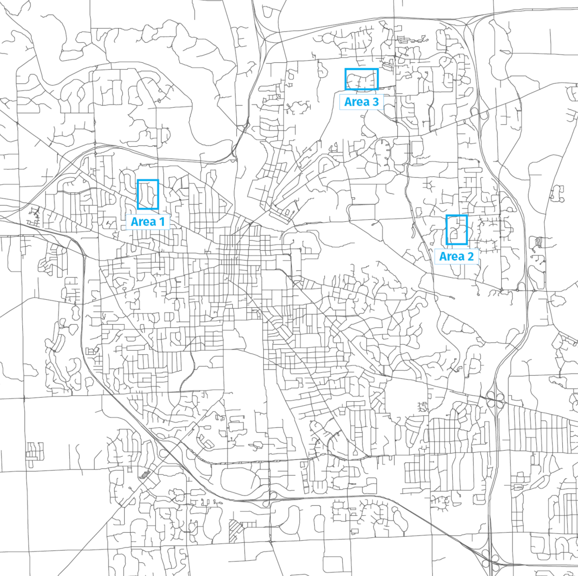 Ann Arbor City map