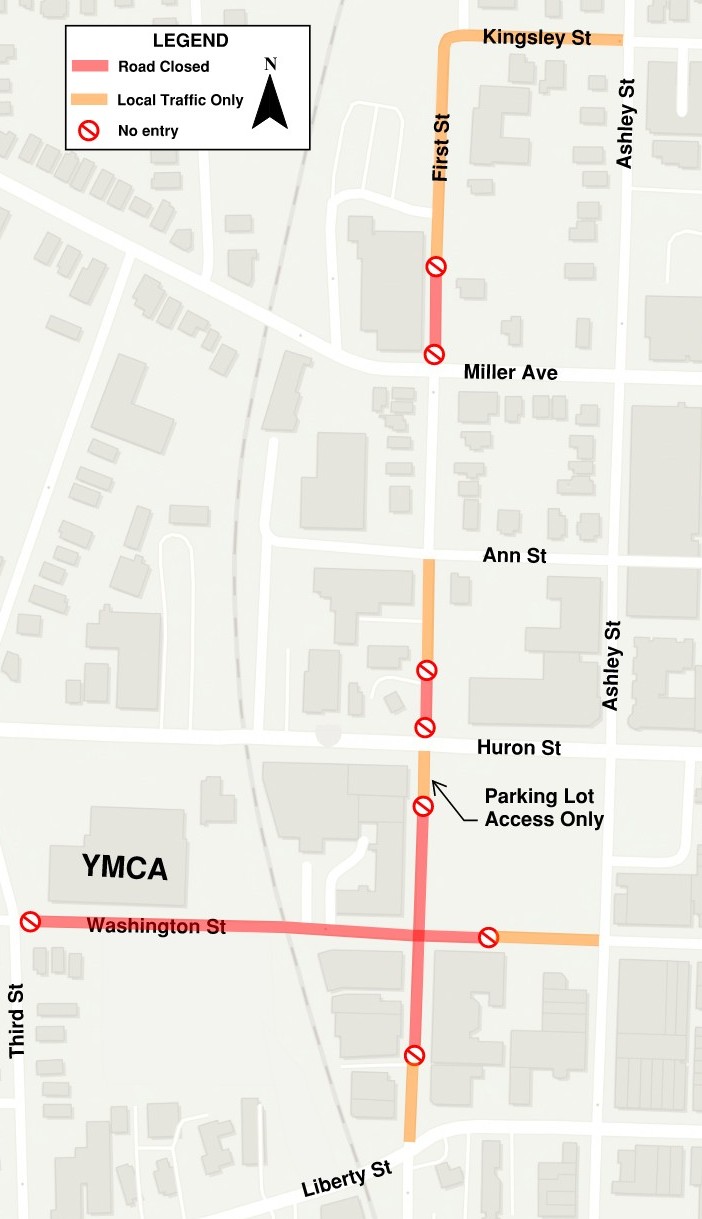 Traffic restrictions in effect August 24, 2026